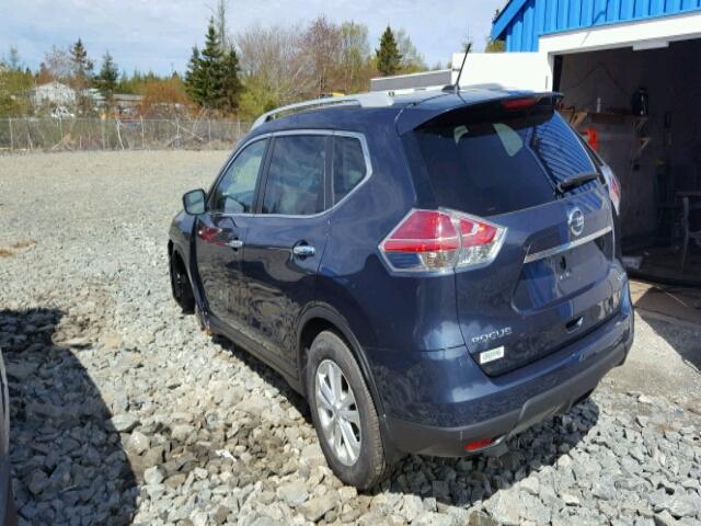 5N1AT2MV1GC804230 - 2016 NISSAN ROGUE S BLUE photo 3