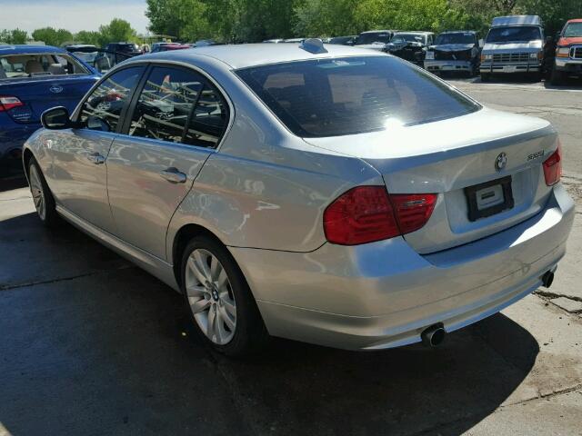 WBAPL5C53BA742123 - 2011 BMW 335 XI SILVER photo 3