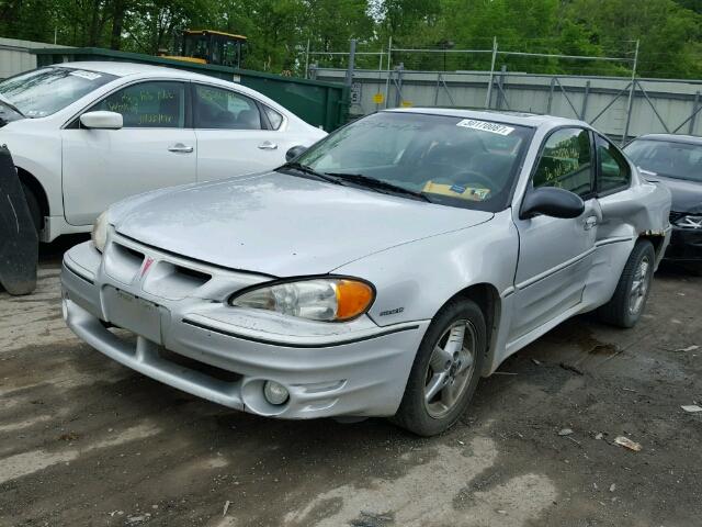 1G2NW12E42C241567 - 2002 PONTIAC GRAND AM G SILVER photo 2