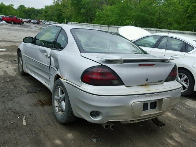 1G2NW12E42C241567 - 2002 PONTIAC GRAND AM G SILVER photo 3