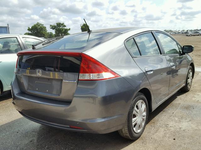 JHMZE2H52AS020632 - 2010 HONDA INSIGHT LX GRAY photo 4