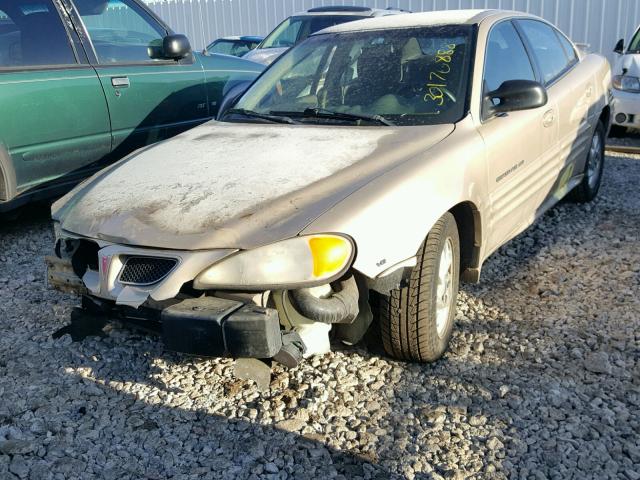 1G2NF52E41C155357 - 2001 PONTIAC GRAND AM S 棕色 照片 2
