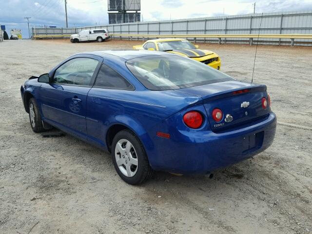 1G1AK12F357527964 - 2005 CHEVROLET COBALT BLUE photo 3