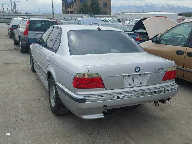 WBAGG83401DN84205 - 2001 BMW 740 I AUTO SILVER photo 3