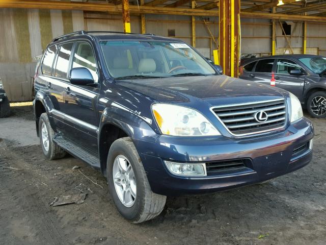 JTJBT20X130020381 - 2003 LEXUS GX 470 BLUE photo 1