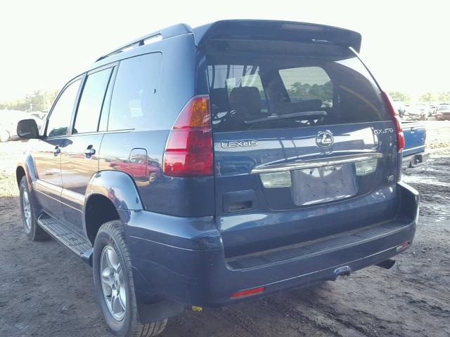 JTJBT20X130020381 - 2003 LEXUS GX 470 BLUE photo 3