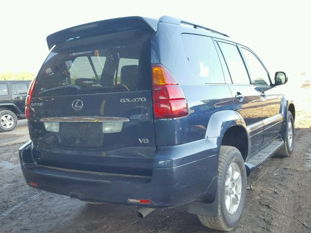 JTJBT20X130020381 - 2003 LEXUS GX 470 BLUE photo 4