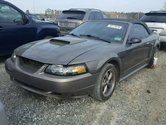 1FAFP45X81F186801 - 2001 FORD MUSTANG GT GRAY photo 2