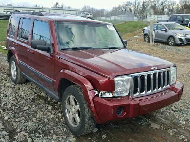 1J8HG48K47C604423 - 2007 JEEP COMMANDER MAROON photo 1