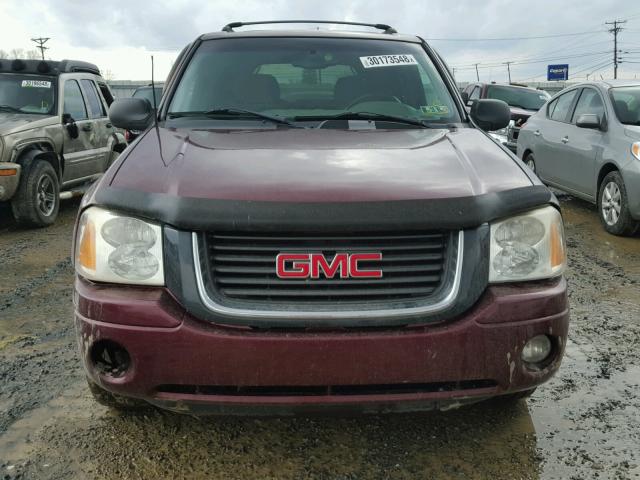 1GKDT13S032361396 - 2003 GMC ENVOY MAROON photo 9