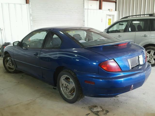 3G2JB12F24S181613 - 2004 PONTIAC SUNFIRE BLUE photo 3