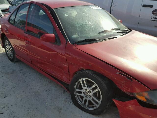 1G1JH52F047149591 - 2004 CHEVROLET CAVALIER L RED photo 9