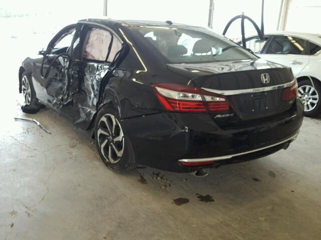 1HGCR3F82GA024503 - 2016 HONDA ACCORD BLACK photo 3