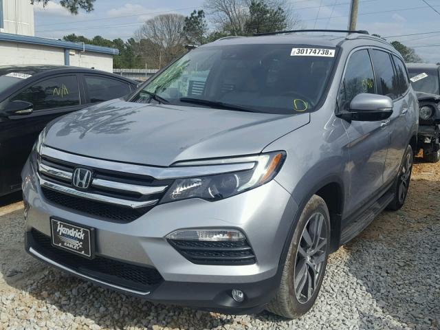 5FNYF6H90HB012914 - 2017 HONDA PILOT TOUR GRAY photo 2