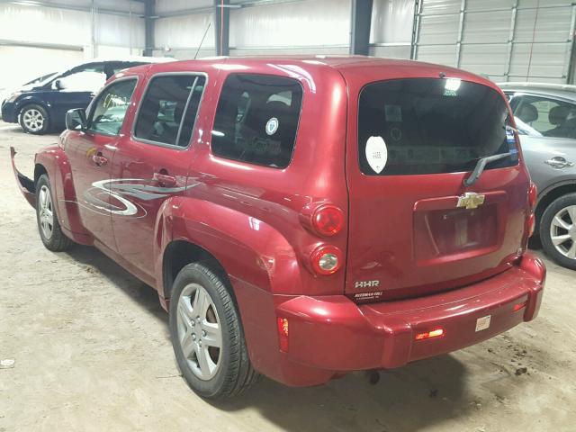 3GNDA13DX8S545346 - 2008 CHEVROLET HHR LS MAROON photo 3