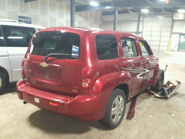 3GNDA13DX8S545346 - 2008 CHEVROLET HHR LS MAROON photo 4