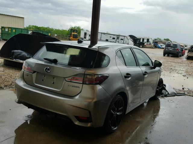 JTHKD5BH4G2266776 - 2016 LEXUS CT 200 SILVER photo 4