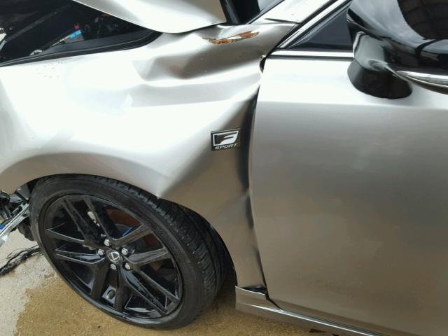 JTHKD5BH4G2266776 - 2016 LEXUS CT 200 SILVER photo 9