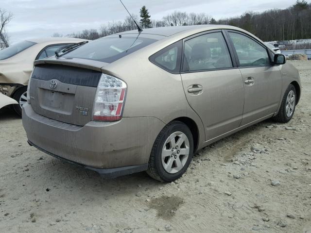 JTDKB20U977552440 - 2007 TOYOTA PRIUS BEIGE photo 4