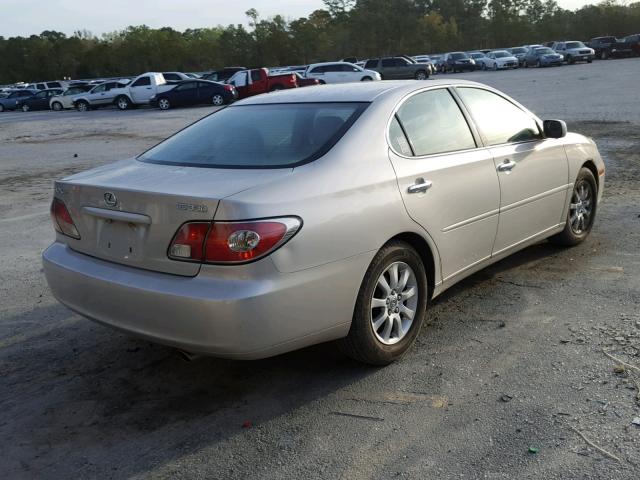 JTHBA30G145025372 - 2004 LEXUS ES 330 SILVER photo 4