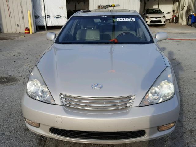 JTHBA30G145025372 - 2004 LEXUS ES 330 SILVER photo 9