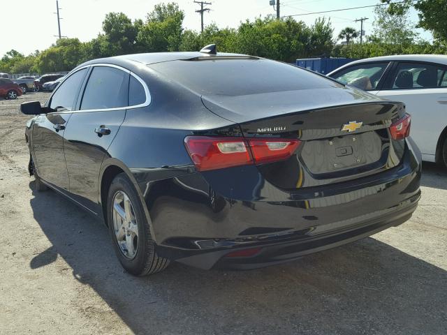 1G1ZB5ST9HF141995 - 2017 CHEVROLET MALIBU LS 黑色 照片 3