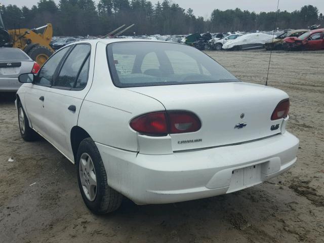 1G1JC524417366893 - 2001 CHEVROLET CAVALIER B WHITE photo 3