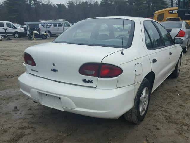 1G1JC524417366893 - 2001 CHEVROLET CAVALIER B WHITE photo 4