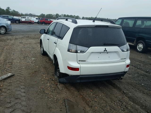 JA4MT31XX7U001479 - 2007 MITSUBISHI OUTLANDER WHITE photo 3