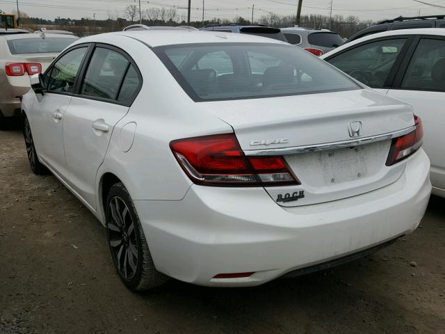 19XFB2F95FE222782 - 2015 HONDA CIVIC EXL WHITE photo 3