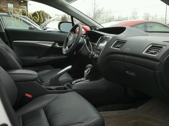 19XFB2F95FE222782 - 2015 HONDA CIVIC EXL WHITE photo 5