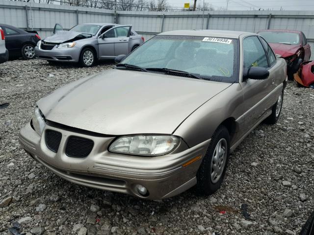 1G2NE12T8VC801354 - 1997 PONTIAC GRAND AM S 金色 照片 2