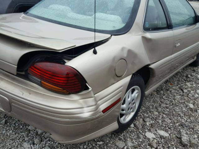 1G2NE12T8VC801354 - 1997 PONTIAC GRAND AM S 金色 照片 9