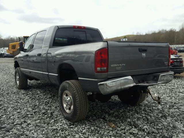 3D7KR29C46G173554 - 2006 DODGE RAM 2500 GRAY photo 3