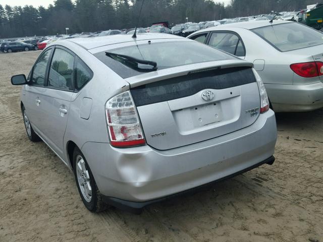 JTDKB20U683434628 - 2008 TOYOTA PRIUS SILVER photo 3