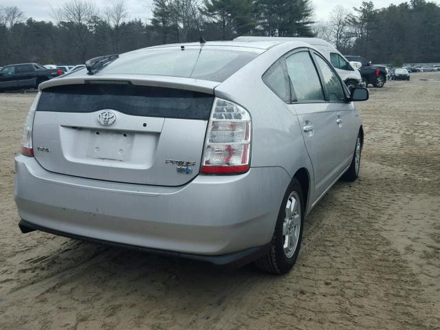 JTDKB20U683434628 - 2008 TOYOTA PRIUS SILVER photo 4