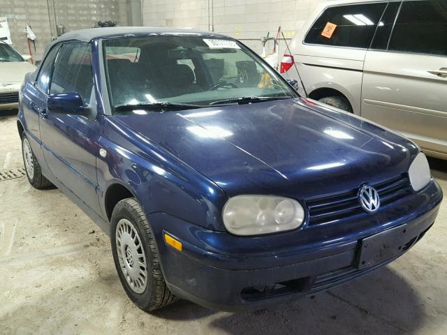 3VWBC21V42M802215 - 2002 VOLKSWAGEN CABRIO GL BLUE photo 1