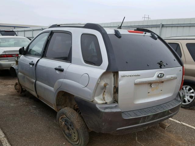 KNDJF724277431954 - 2007 KIA SPORTAGE L SILVER photo 3