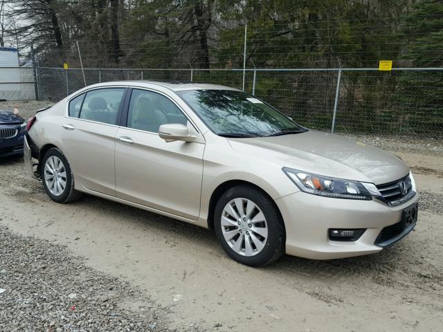 1HGCR2F85FA006943 - 2015 HONDA ACCORD EXL TAN photo 1