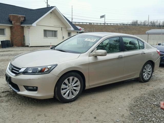 1HGCR2F85FA006943 - 2015 HONDA ACCORD EXL TAN photo 2