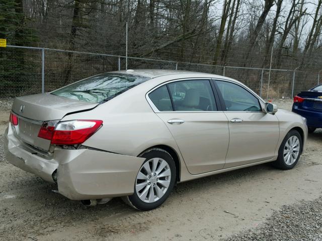 1HGCR2F85FA006943 - 2015 HONDA ACCORD EXL TAN photo 4