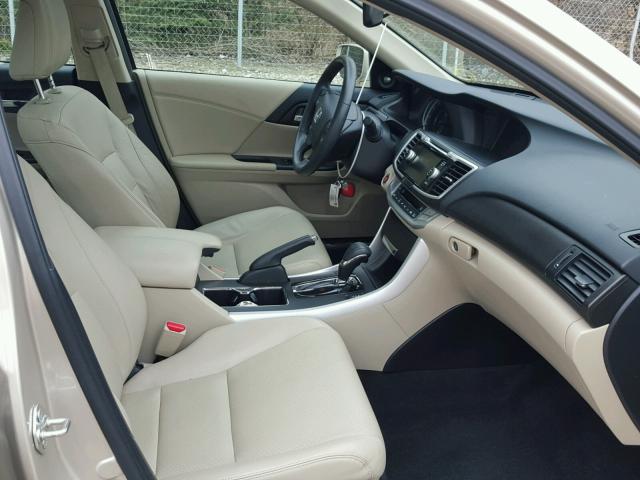 1HGCR2F85FA006943 - 2015 HONDA ACCORD EXL TAN photo 5