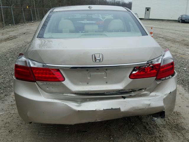 1HGCR2F85FA006943 - 2015 HONDA ACCORD EXL TAN photo 9