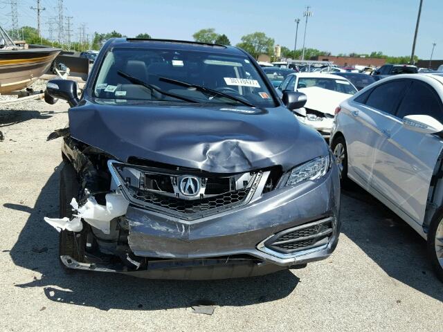 5J8TB4H53GL001054 - 2016 ACURA RDX TECHNO GRAY photo 9