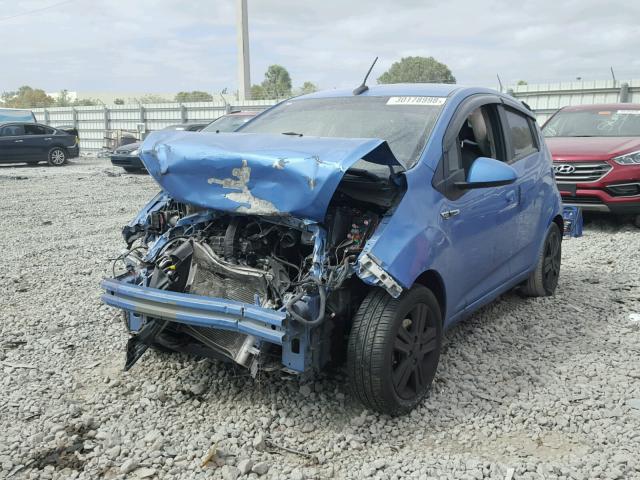 KL8CD6S9XDC601672 - 2013 CHEVROLET SPARK 1LT BLUE photo 2