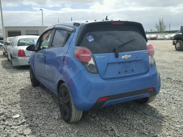 KL8CD6S9XDC601672 - 2013 CHEVROLET SPARK 1LT BLUE photo 3