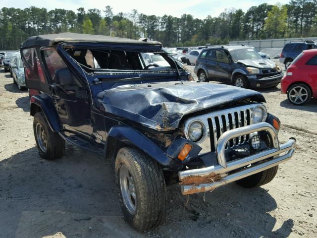 1J4FA44S56P748991 - 2006 JEEP WRANGLER / BLUE photo 1