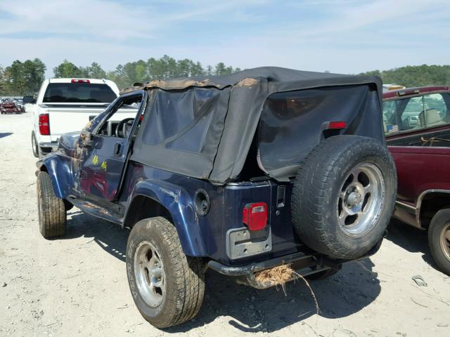 1J4FA44S56P748991 - 2006 JEEP WRANGLER / BLUE photo 3