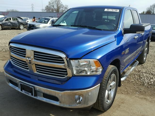 1C6RR7GTXGS388107 - 2016 RAM 1500 SLT BLUE photo 2