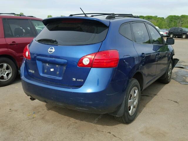 JN8AS58V79W176764 - 2009 NISSAN ROGUE S BLUE photo 4